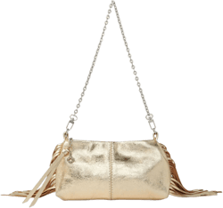 Metallic leather Miss M clutch bag