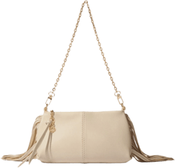 Miss M plain leather clutch bag