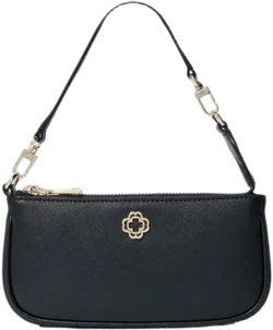 Small leather clutch bag