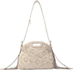 Crochet-knit mini Miss M bag