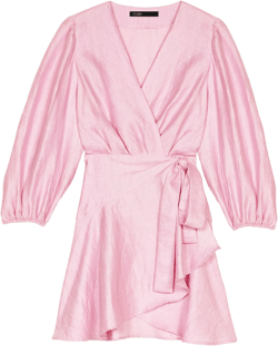 Linen wrap dress