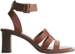 Heeled Leather Sandals