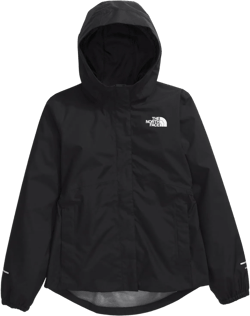 THE NORTH FACE Girls' Antora Waterproof Rain Jacket Large Tnf Black/Tnf Black