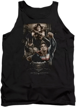 Men's Three In Action Adult Tank Top