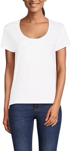 Women's Supima Cotton Short Sleeve Scoop Neck Tee