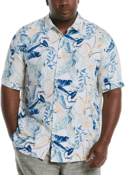 Men's Big & Tall Classic-Fit Toucan-Print Button-Down Shirt 
