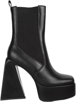 Frosty High Platform Block Heel Chelsea Boot