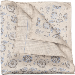 Men's Enzo - Double Sided Silk Pocket Square for Men