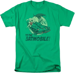 Men's Classic Tv To The Batmobile Short Sleeve Adult Tee / T-Shirt