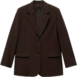 Mango Women's Straight-Fit Lyocell Suit Jacket
