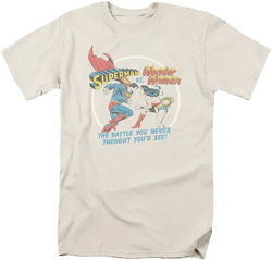 Superman Big & Tall Battle Of The Sexes Short Sleeve Adult Tee / T-Shirt