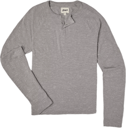 Organic Cotton The Mix Long Sleeve Henley Tee