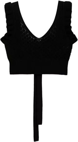 Women's Back Bow Detail Crop Top