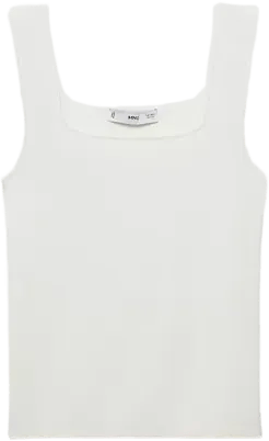 Women's Low Neckline Fine-Knit Top
