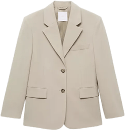 Mango Women's Structured Straight-Fit Jacket