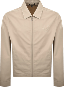 Twill Bomber Jacket Beige