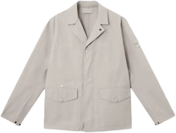 Gray Weatherproof Cotton Canvas Jacket In Grey