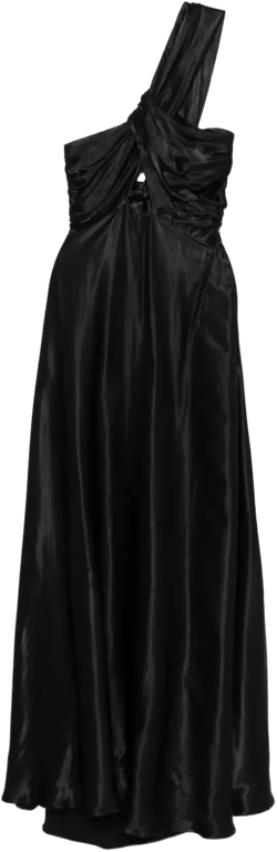 satin maxi dress