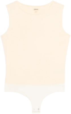 Amia Tank Bodysuit In Vintage White