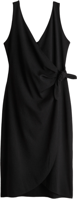 Textured Wrap Dress