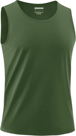 MAGNIVIT Mens Tank Top UPF50+ Summer Sleeveless Muscle Shirts Cotton Blend Casual Tee Cooling Gym Workout Shirts