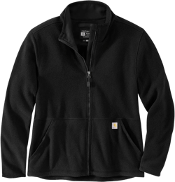 Carhartt Women's 106419 Women's Full-Zip Relaxed Fit Fleece Jacket Large Black