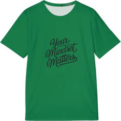 Men&#39;s Sports Jersey - Your Mindset Matters Shirt, Activewear, Athletic Top, Gift for Fitness Enthusiasts, Inspirational Apparel