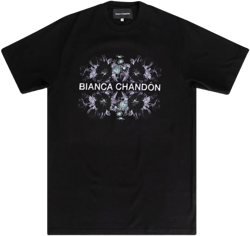 bianca chandôn floral logotype t-shirt (black)