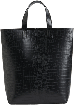 Crocodile-patterned Shopper