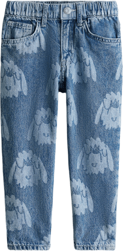 Loose Fit Tapered Leg Jeans