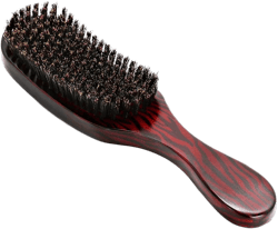 Soft Boar Bristle Brush, Bristle Hairbrush Wave Curly Hair Boar Styling Comb Wooden Handle Gift for Women Men Hairstyle Wave Styles Detangling Smoothing Massaging Restores Shine