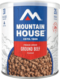Mountain House Ground Beef #10 Can | Freeze Dried Survival & Emergency Food | Gluten-Free | 22 Servings