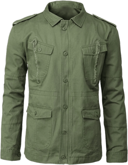 Men's Military Style Olive Green M65 Field Lightweight Cotton Jacket 3X-Large Olive Green