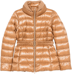 Herno Women's Natural Quilted Belted Jacket