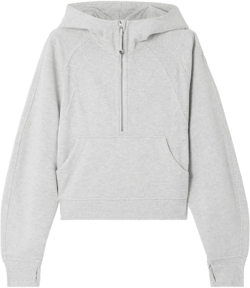 lululemon Women's Gray Scuba Oversized Cotton-Blend Jersey Hoodie