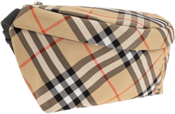 Burberry Men's Natural Checked Belt Bag