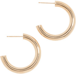 14k 25mm Tube Hoops