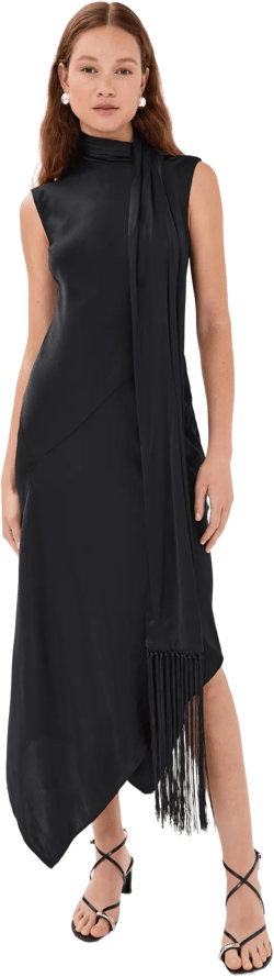 Viscose Soft Satin Tunic Dress