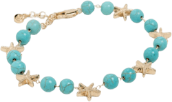 Starfish and Turquoise Beaded Anklet