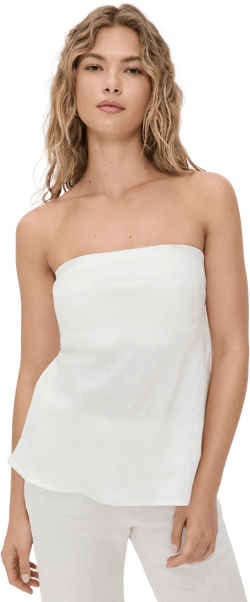 Linen Strapless Tunic