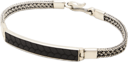 Artisan Embossed Leather ID Bracelet by Caputo & Co