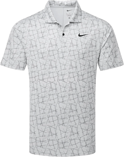 Nike Men's Dri-FIT Victory Golf Polo Lt Smoke Grey | Black (Print) Large