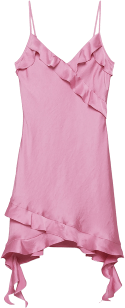 BOTANICAL SATIN DRESS