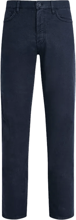 ZENGA Stretch Cotton and Linen Roccia Jeans
