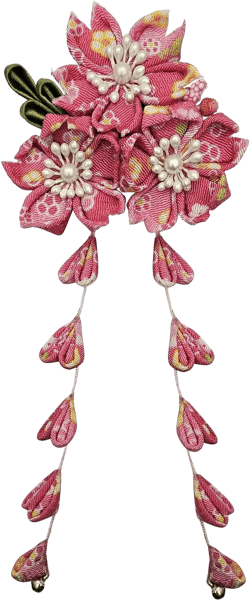 CRB Fashion Kanzashi Womens Girls Kimono Traditional Japanese Cosplay Yukata Hair Tie Hairclip Bunny Sakura Fan Barrette Clip (Bird)