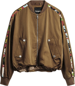 Desigual Women's Jacket Designed By Mr. Christian Lacroix X-Large Brown
