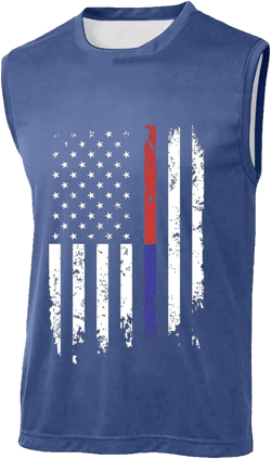 Mens 4th of July Tank Tops Collarless Quick Dry Shirt American Flag Patriot Lightweight Tops Summer Casual Golf Shirts Medium Blue 1