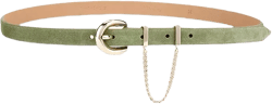 Ettika Women's Cascade Chain Leather Belt  