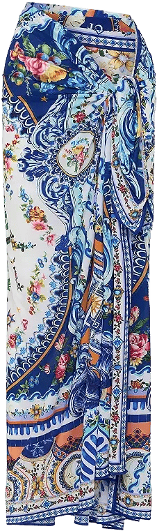 Camilla Long Sarong Swim Cover-Up