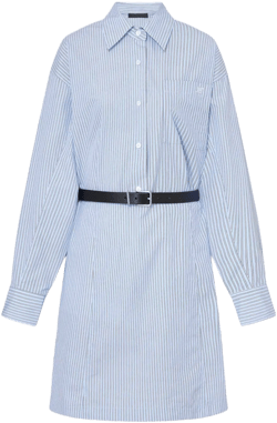 Pinstripe Shirt Dress